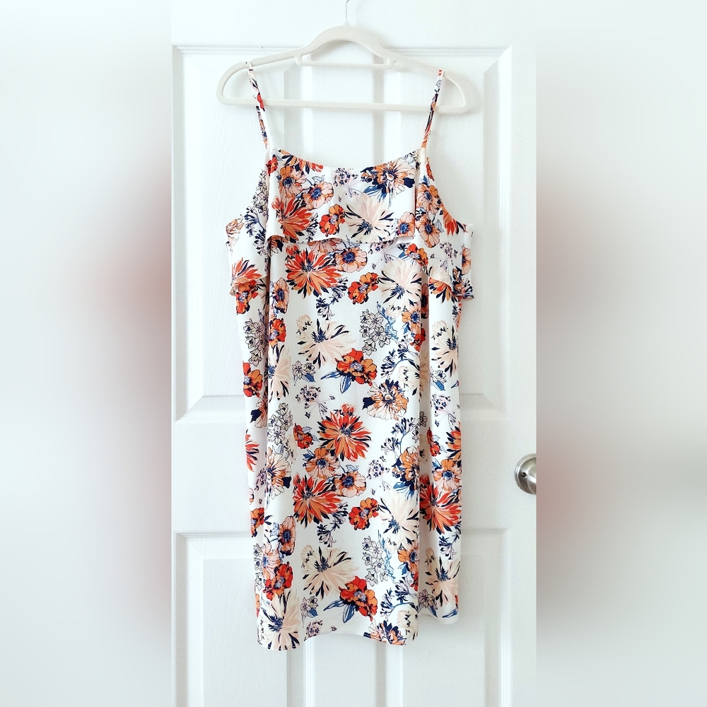 Naked Zebra Floral Chiffon Mini Dress
